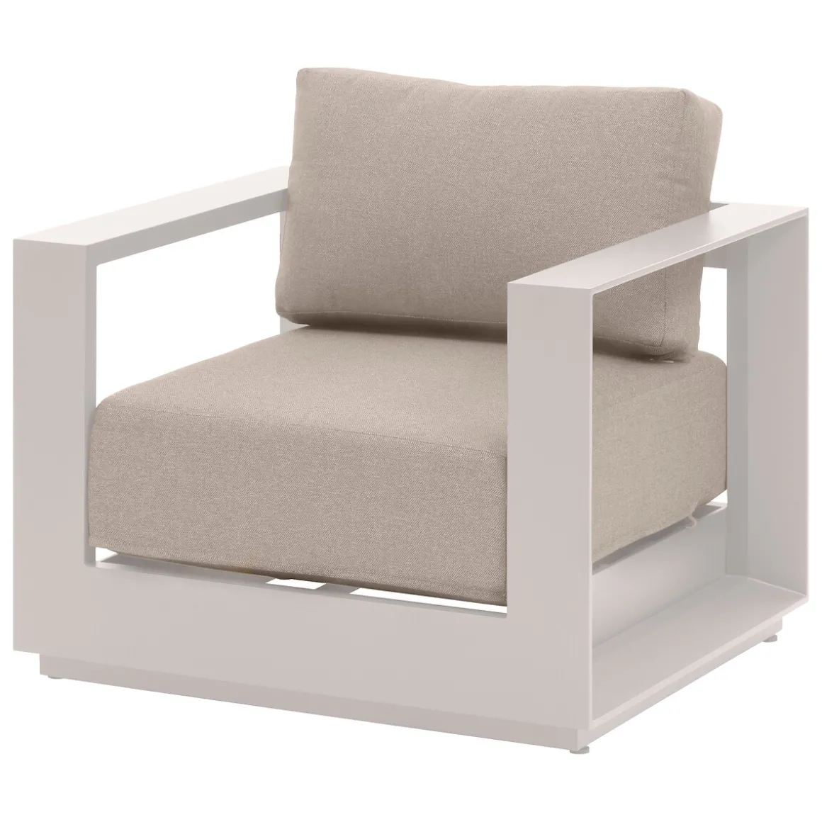 Juego de jardín ALLURE avoine y lin 5 plazas