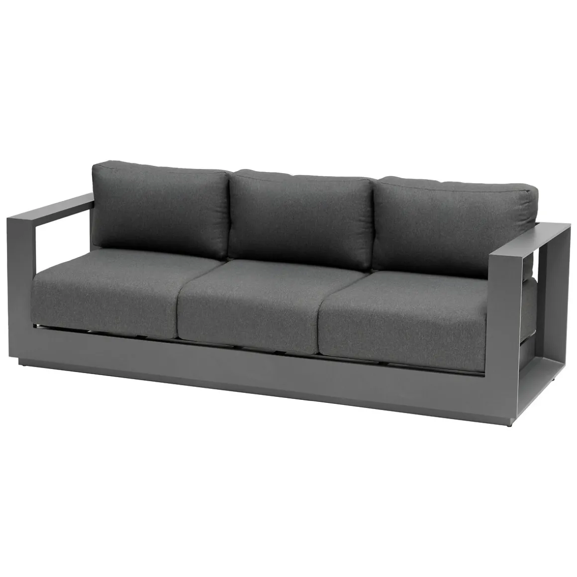 Juego de jardín ALLURE gris graphite 5 plazas