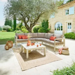 Juego de jardín angular ÉVASION argile