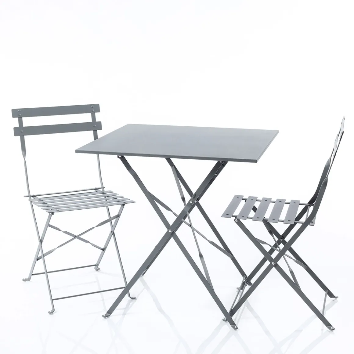 Juego de jardín CAMARGUE gris antracita