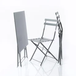 Juego de jardín CAMARGUE gris antracita