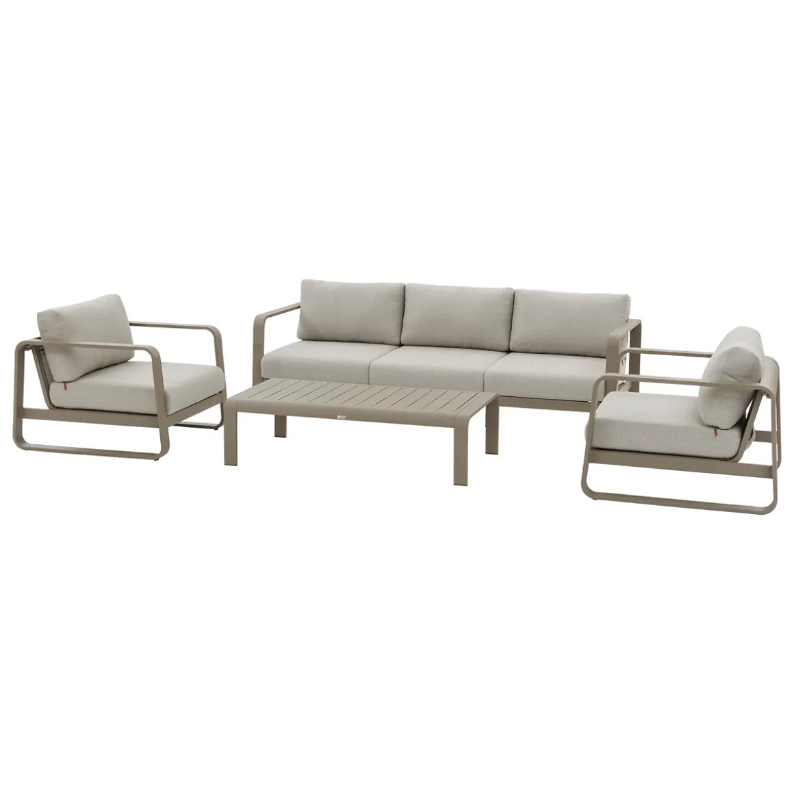 Juego de jardín DOMILLY 5 plazas color café