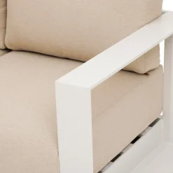 Juego de jardín esquinero ALLURE avoine y lin