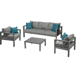 Juego de jardín EVASIÓN 5 plazas gris grafito