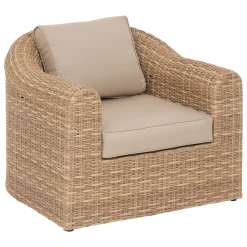 Juego de jardín MOORÉA savana de ratán sintético