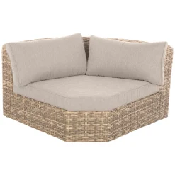 Juego de jardín MOORÉA savana de ratán sintético