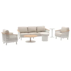 Juego de jardín OLIMIO de aluminio