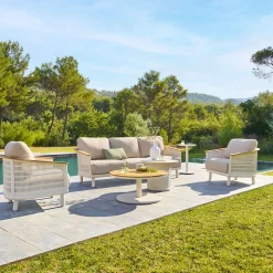 Juego de jardín OLIMIO de aluminio