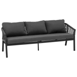 Juego de jardín ORIENGO gris oscuro