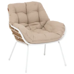 Juego de jardín PAOPAO blanco 2 plazas