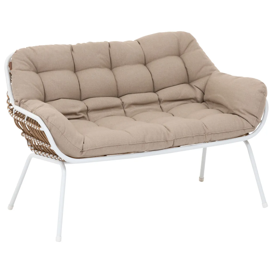 Juego de jardín PAOPAO blanco 4 plazas