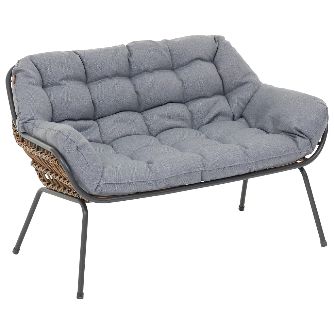 Juego de Jardín PAOPAO gris graphite 4 plazas