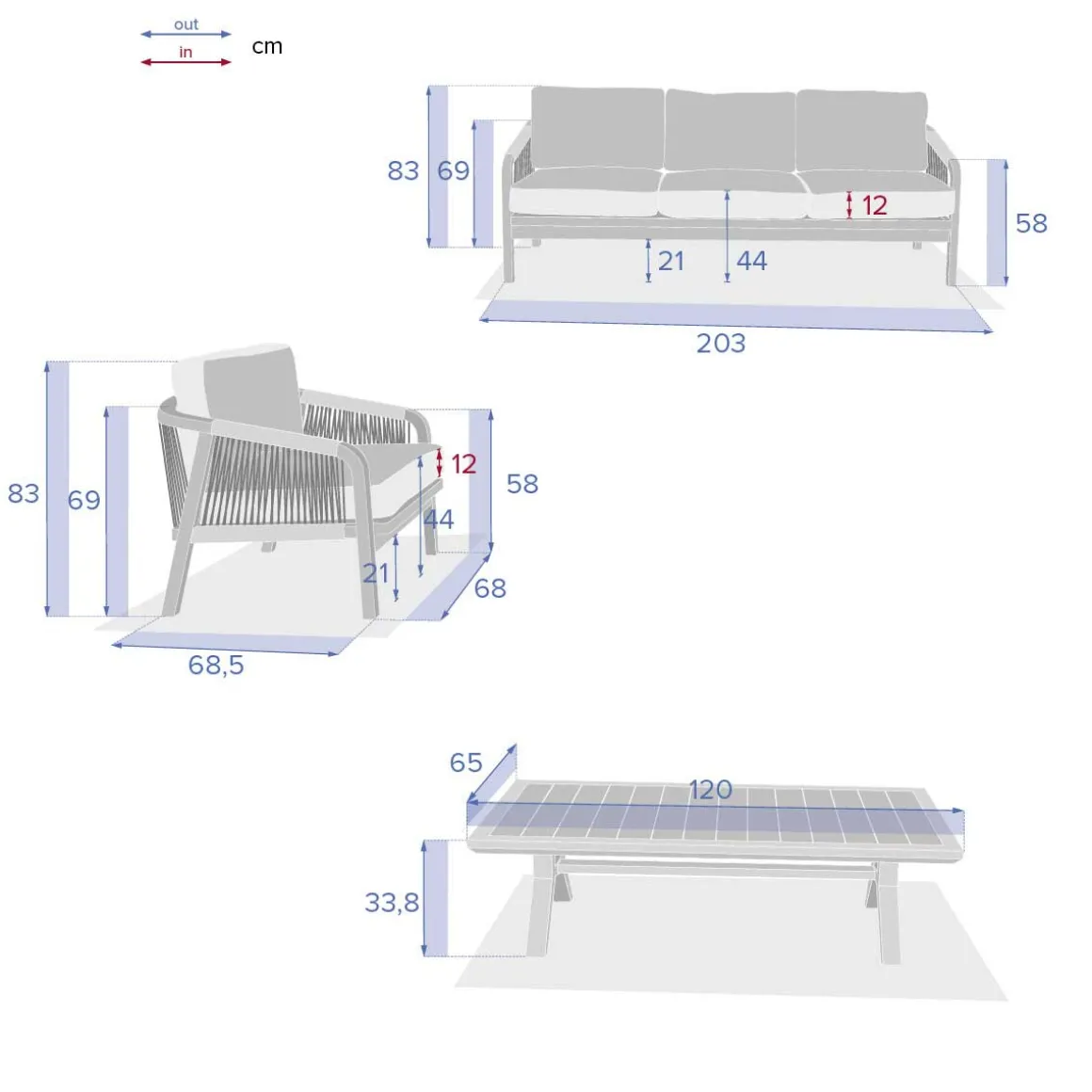 Juego De Jardín Papouasie Acacia