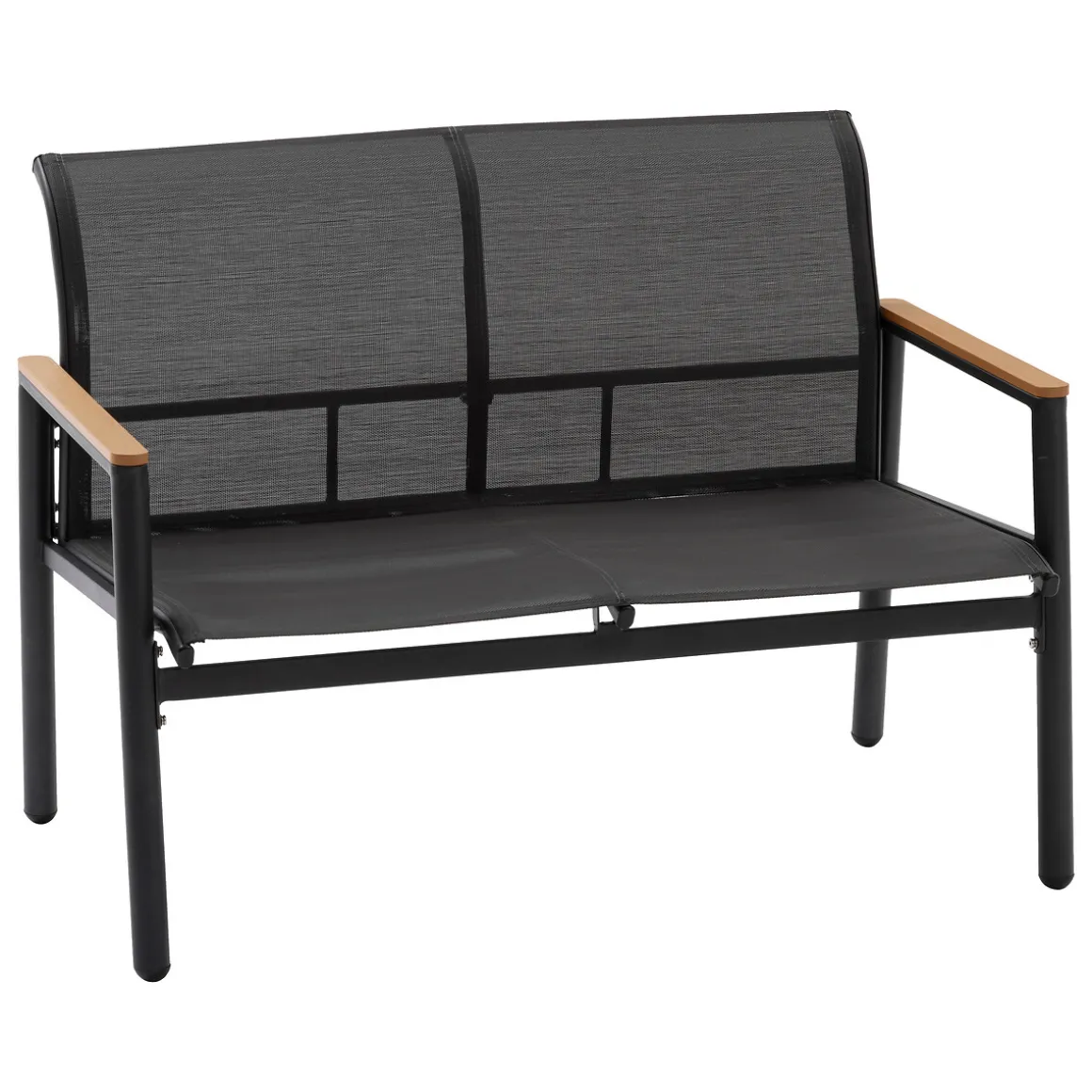 Juego de jardín RELAX 4 plazas gris oscuro