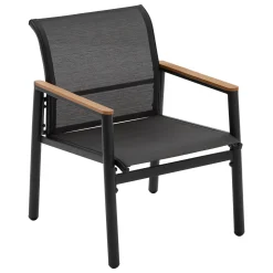 Juego de jardín RELAX 4 plazas gris oscuro