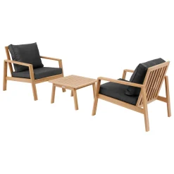 Juego de jardín TIWI de madera acacia