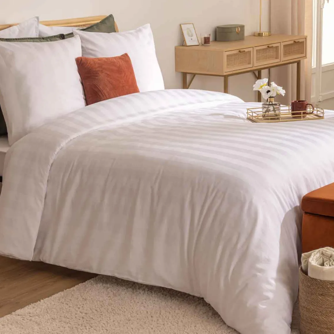 Juego funda nórdica y 2 fundas de almohada ISADORA