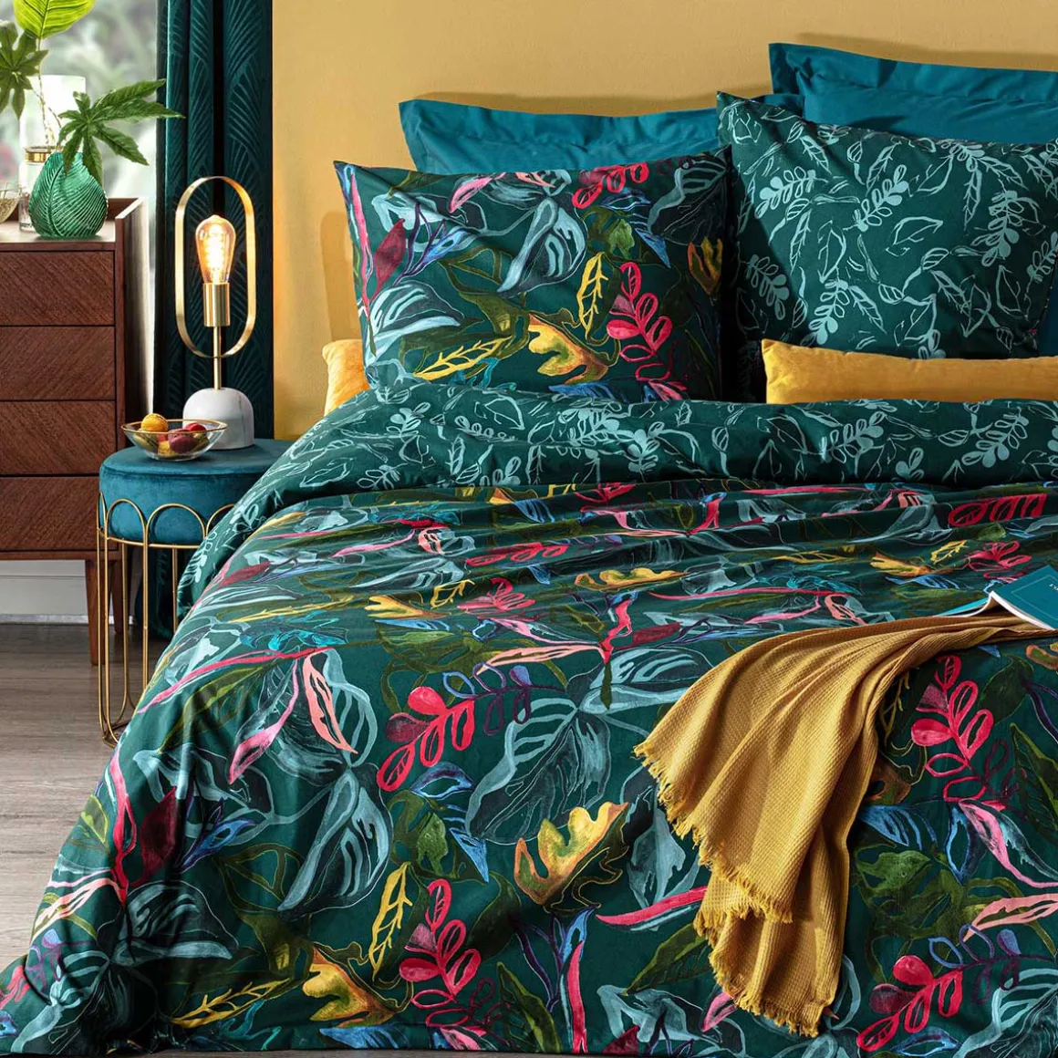 Juego funda nórdica y 2 fundas de almohada JUNGLE