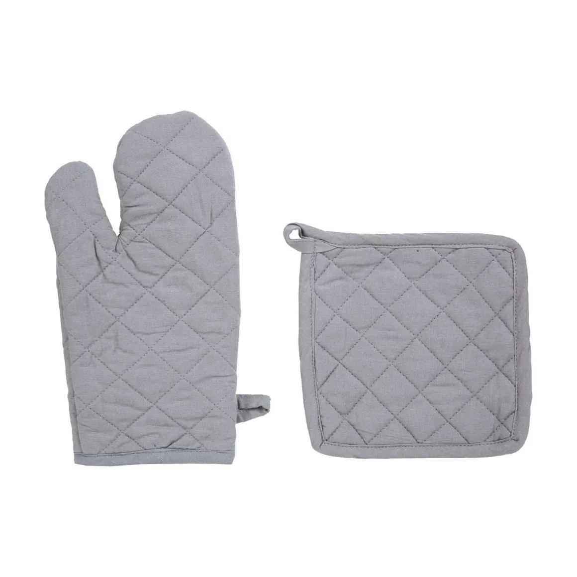 Juego Manopla+Agarrador Cocina Gris