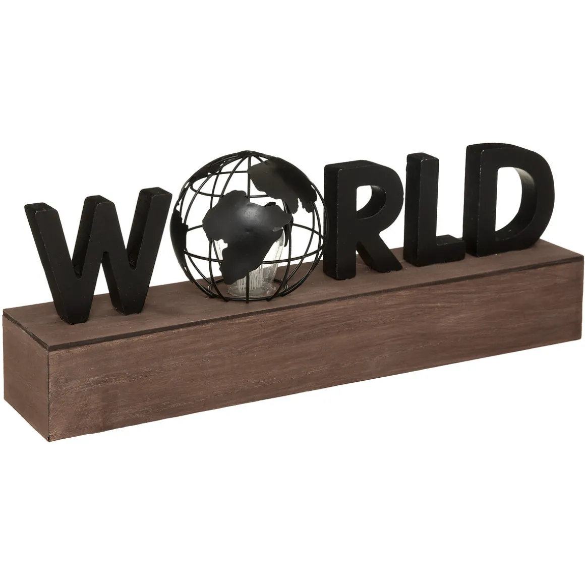 Led Decorativo World 38x15.5x10Cm