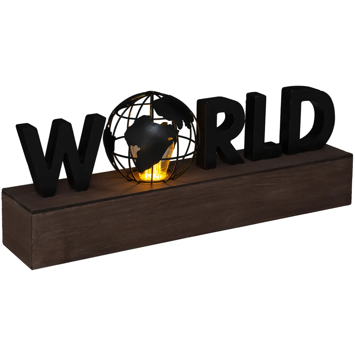 Led Decorativo World 38x15.5x10Cm