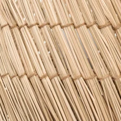 Lámpara De Mesa De Rafia Beige Yoni