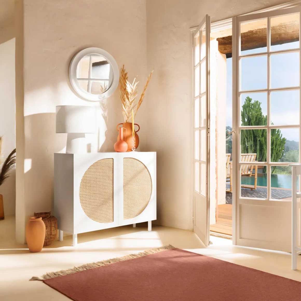 Lámpara De Mesa Eira Blanca