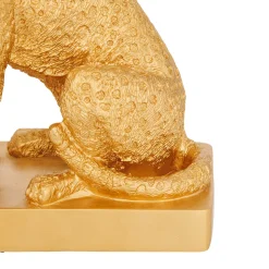 Lámpara de mesa en forma de leopardo GEPI dorada