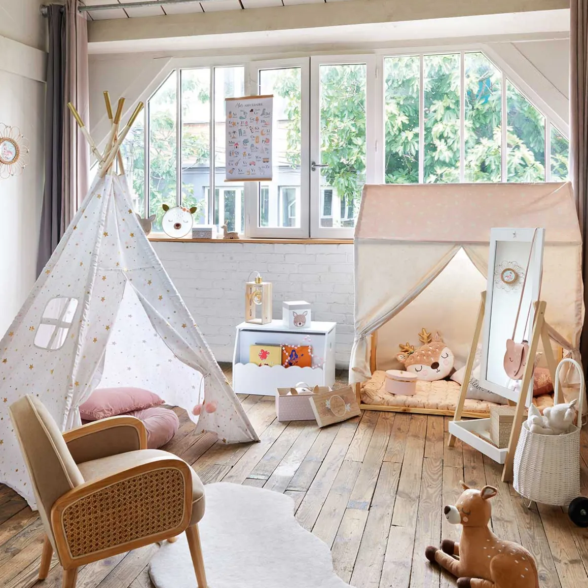 Lámpara De Mesa Iwata Rectangular 30Cm