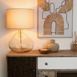 Lámpara de mesa MELLY de vidrio