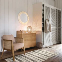 Lámpara De Mesa Metal Papel 30X35.5Cm