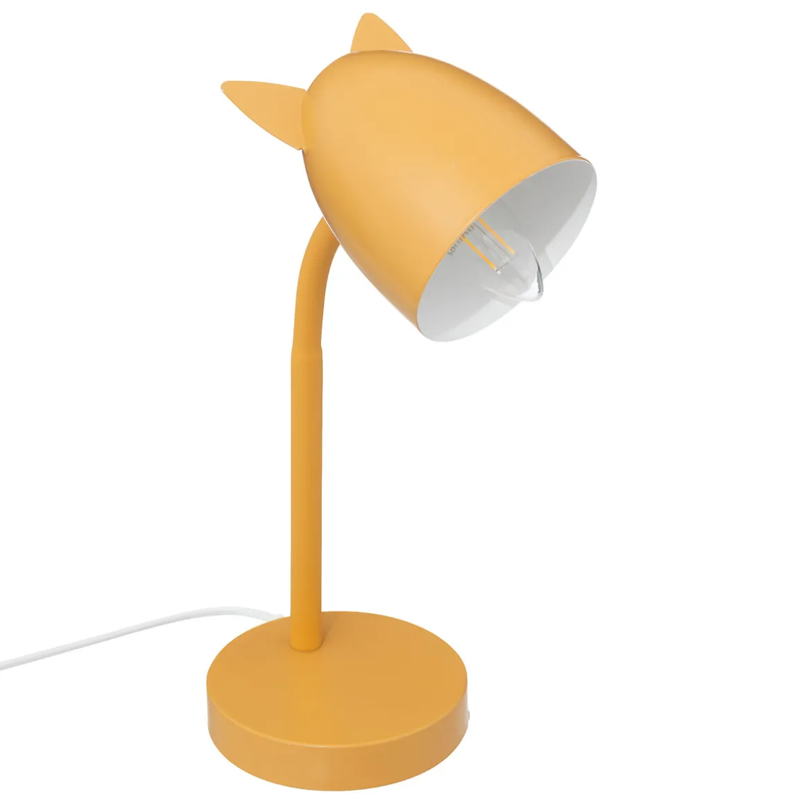 Lámpara De Mesa Orejas Ocre