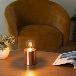 Lámpara De Mesa Saba Cobre 9x10.5Cm