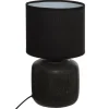 Lámpara De Mesa Salta Negra 26.5Cm