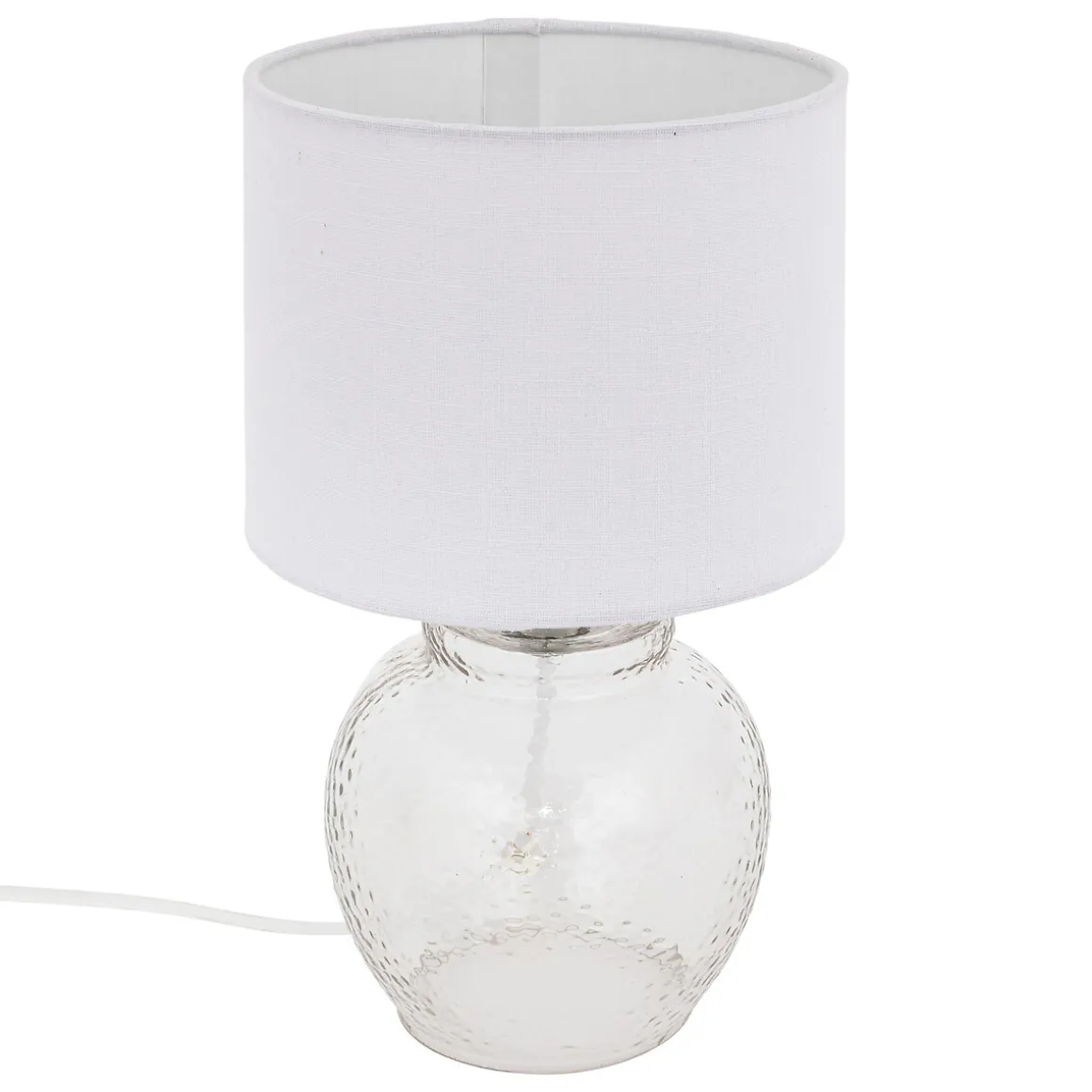 Lámpara de mesa TEVA transparente de vidrio