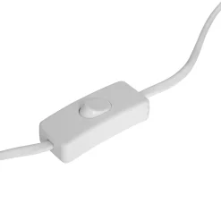 Lámpara de mesa TEVA transparente de vidrio