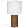 Lámpara de mesa VANIA marrón de madera 50cm