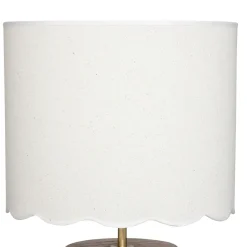 Lámpara de mesa VANIA marrón de madera 50cm