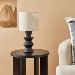 Lámpara de mesa YULIA negra 40cm