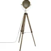 Lámpara De Pie Ebor Bronce Trípode 150Cm