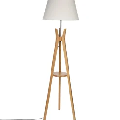 Lámpara De Pie Kalo Beige De Bambú 156Cm
