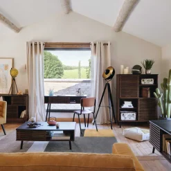 Lámpara De Pie Lathi Negra Y Dorada 156.5x65x57Cm