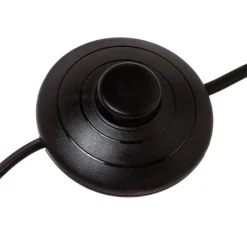 Lámpara De Pie Runo Negra Trípode 145Cm