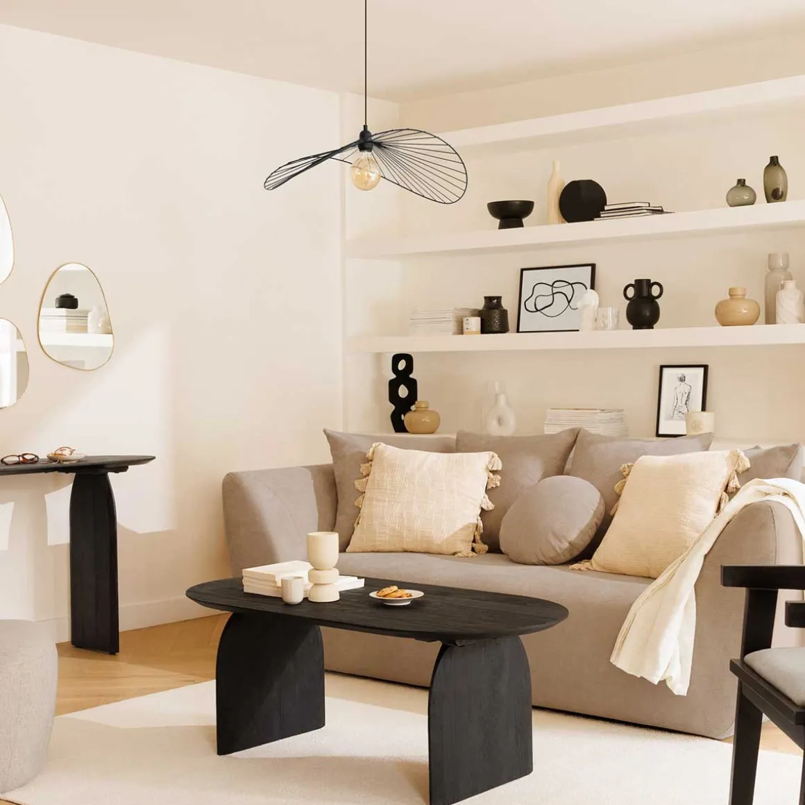 Lámpara De Techo Adelia Negra