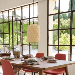 Lámpara de techo ALI beige de bambú 28cm