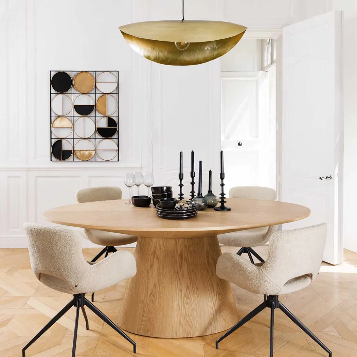 Lámpara de techo ARLO dorada 80cm