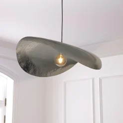 Lámpara de techo ARLO plateado de metal 128cm