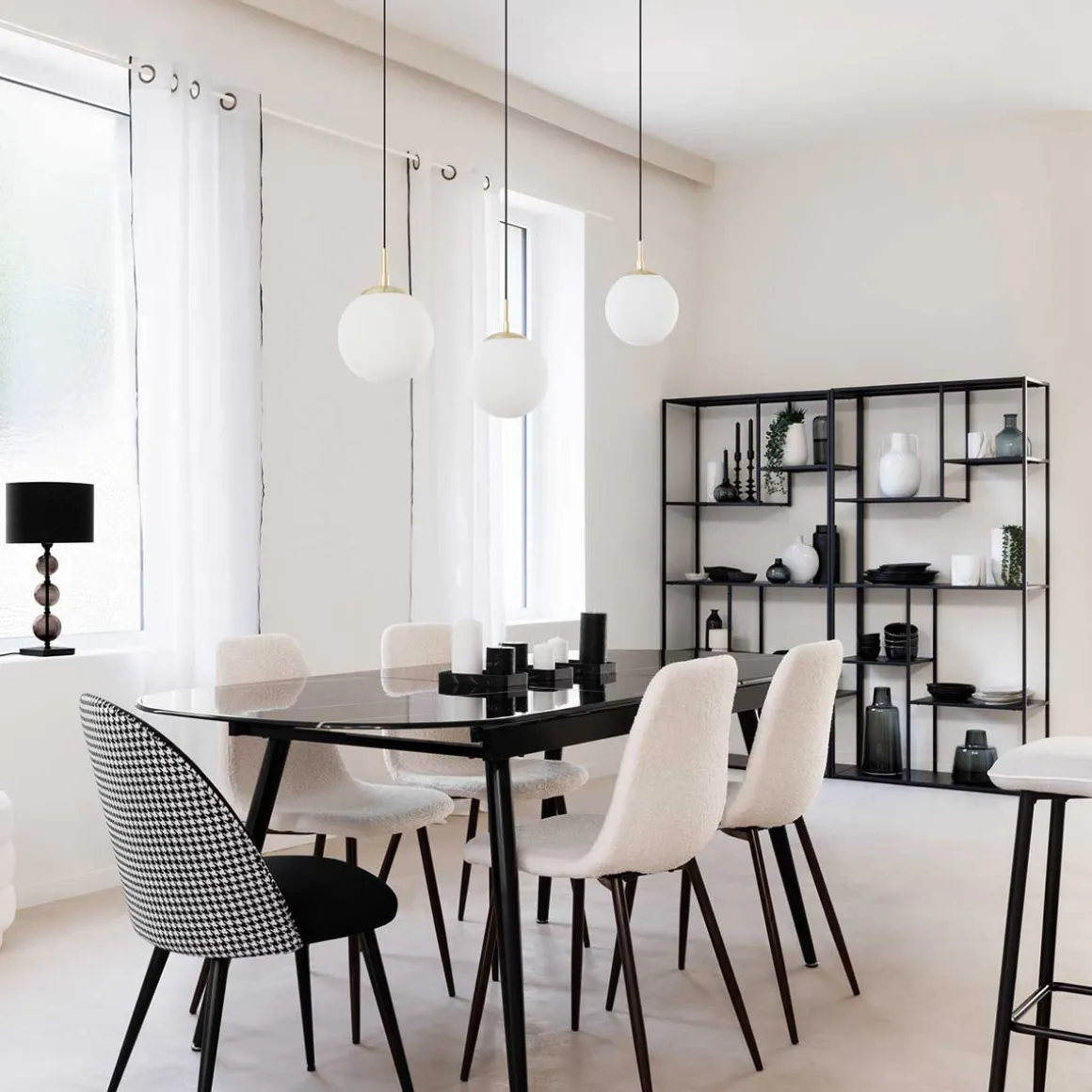 Lámpara De Techo Bola Vidrio 20Cm