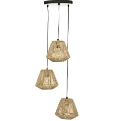 Lámpara De Techo C/3 Cuerdas Jilly 20Cm