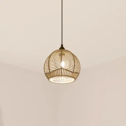 Lámpara de techo CAREN beige de cuerda